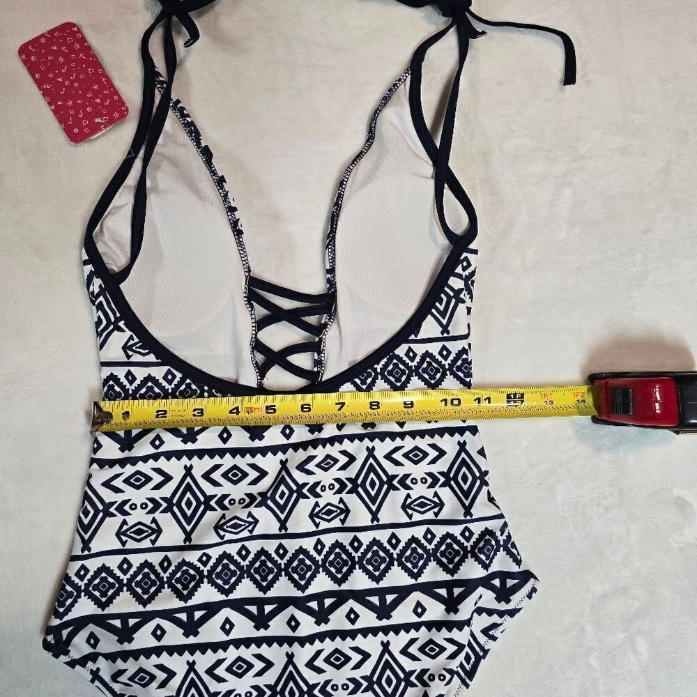 🌿NWT "PatPat" tribal print one piece swimsuit size Small - Picture 7 of 11